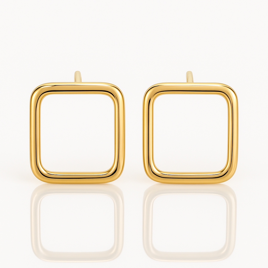 18K Gold Squire Earrings