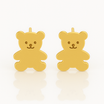 18K Gold Teddy Earrings - Noora & Co.