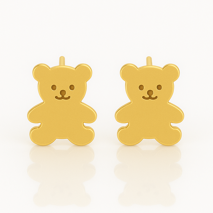 18K Gold Teddy Earrings - Noora & Co.