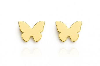 18K Gold Butterfly Earring - Noora & Co.