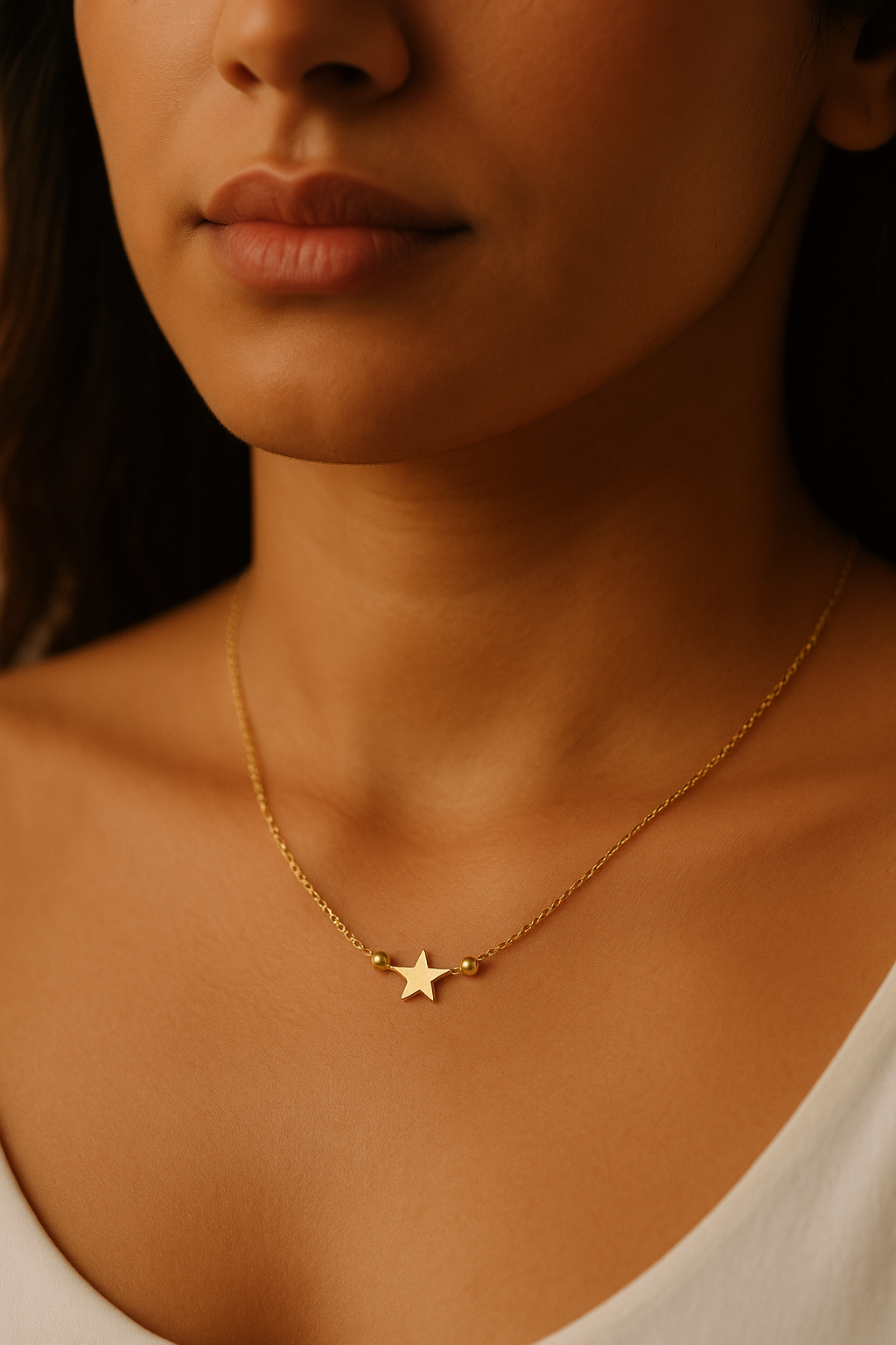 18K Gold Star Necklace - Noora & Co.