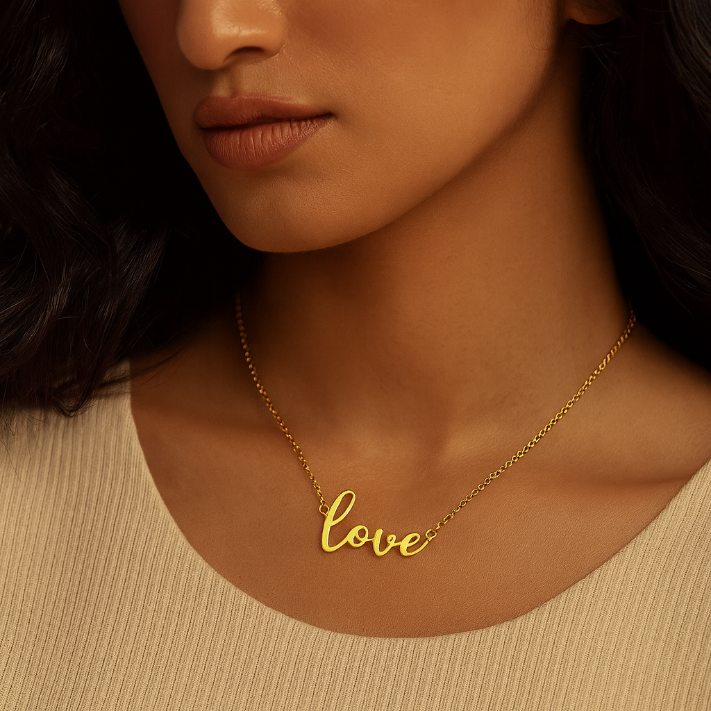 18K Gold Love Necklace
