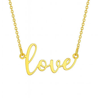 18K Gold Love Necklace - Noora & Co.