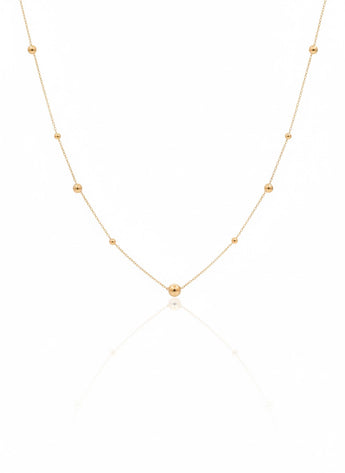 18K Gold Ball Necklace - Noora & Co.