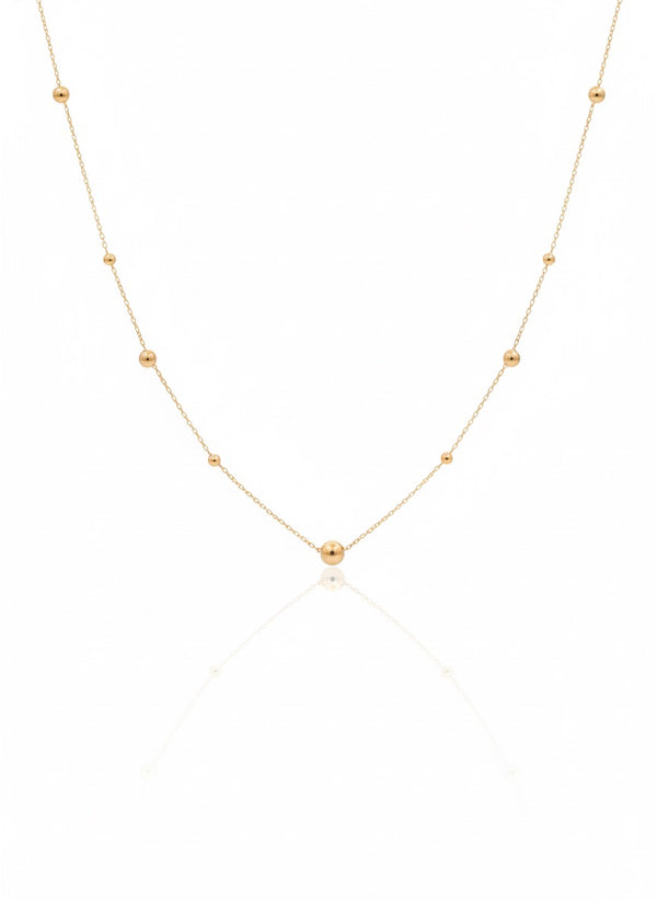 18K Gold Ball Necklace - Noora & Co.