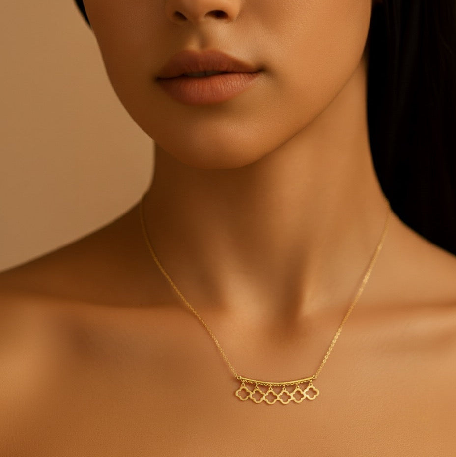18K Gold Line Necklace - Noora & Co.
