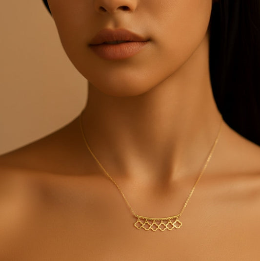 18K Gold Line Necklace - Noora & Co.