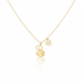 18K Gold Bee Necklace - Noora & Co.