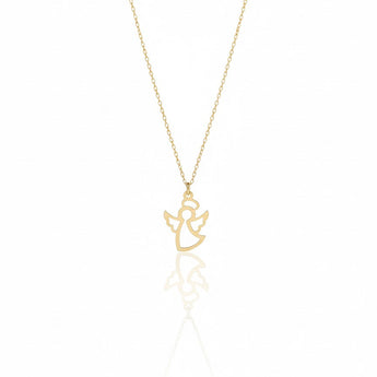 18K Gold Angel Necklace - Noora & Co.