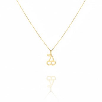18K Gold Cherry Necklace - Noora & Co.