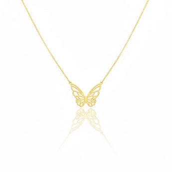 18K Gold Butterfly Necklace - Noora & Co.