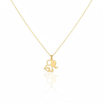 18K Gold Elephant Necklace - Noora & Co.