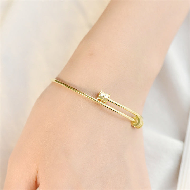Fashion Tiny Waist Tube 925 Sterling Silver Open Bangle - Noora & Co.