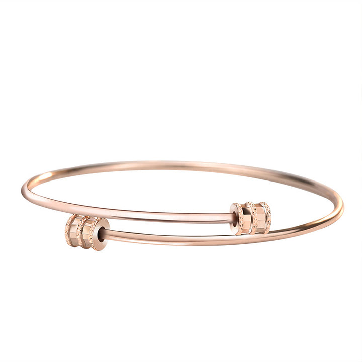 Fashion Tiny Waist Tube 925 Sterling Silver Open Bangle - Noora & Co.