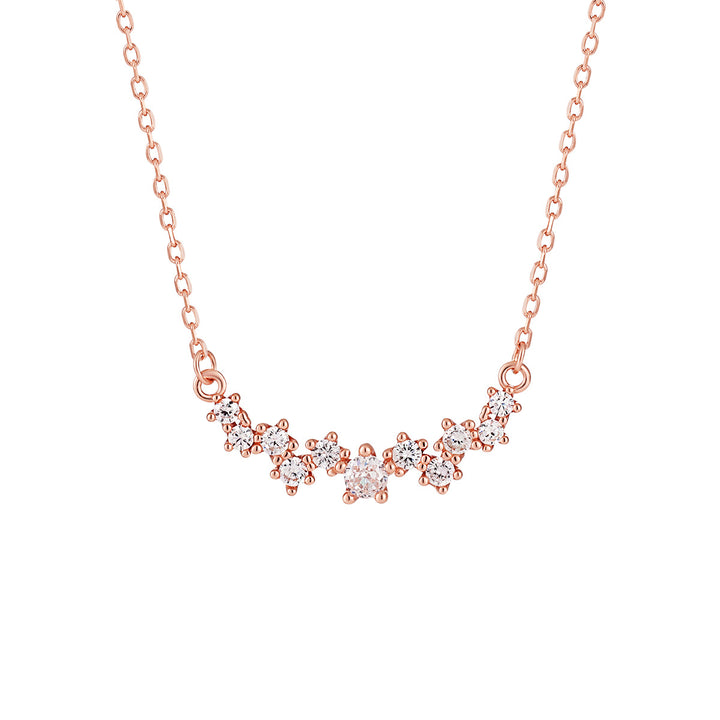 Women Beautiful Irregular CZ 925 Sterling Silver Necklace - Noora & Co.