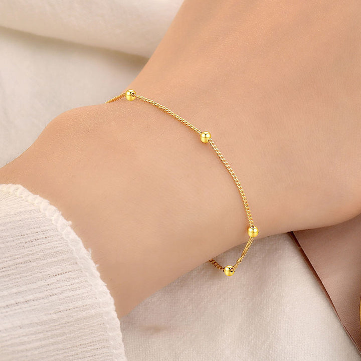 New Mini Lucky Beads 925 Sterling Silver Bracelet - Noora & Co.