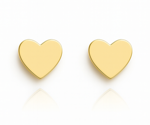 18K Gold Heart Earring - Noora & Co.