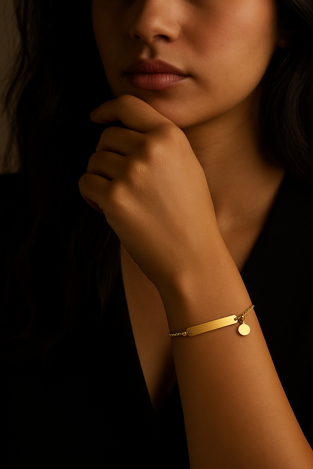 18K Gold ID Bracelet - Noora & Co.