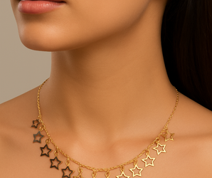 18K Gold Star Necklace - Noora & Co.
