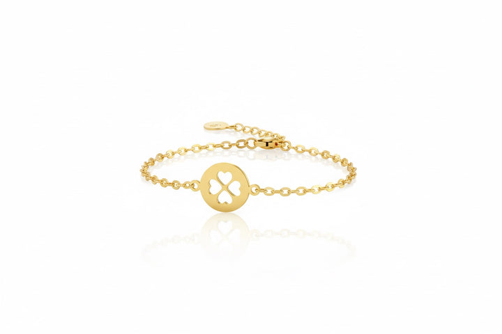 18K Gold Baby Lucky Flower Bracelet