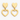 18K Gold Heart Drop Earrings - Noora & Co.