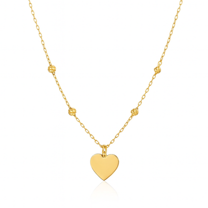 18K Gold Heart Necklace - Noora & Co.
