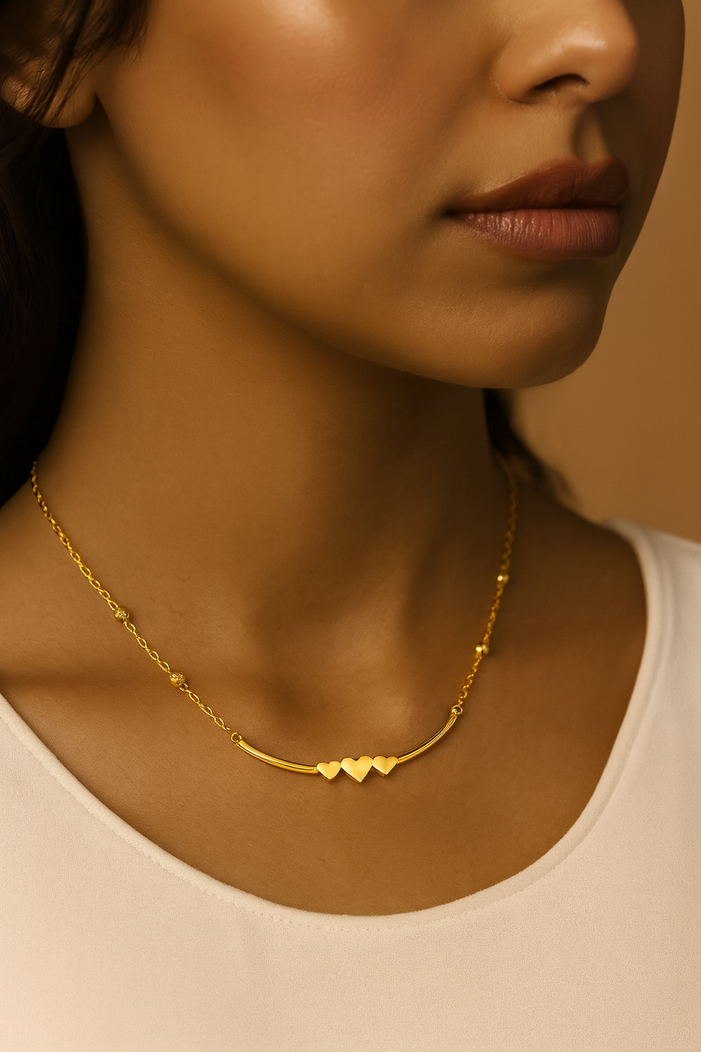 18K Gold Vintage Style Necklace - Noora & Co.