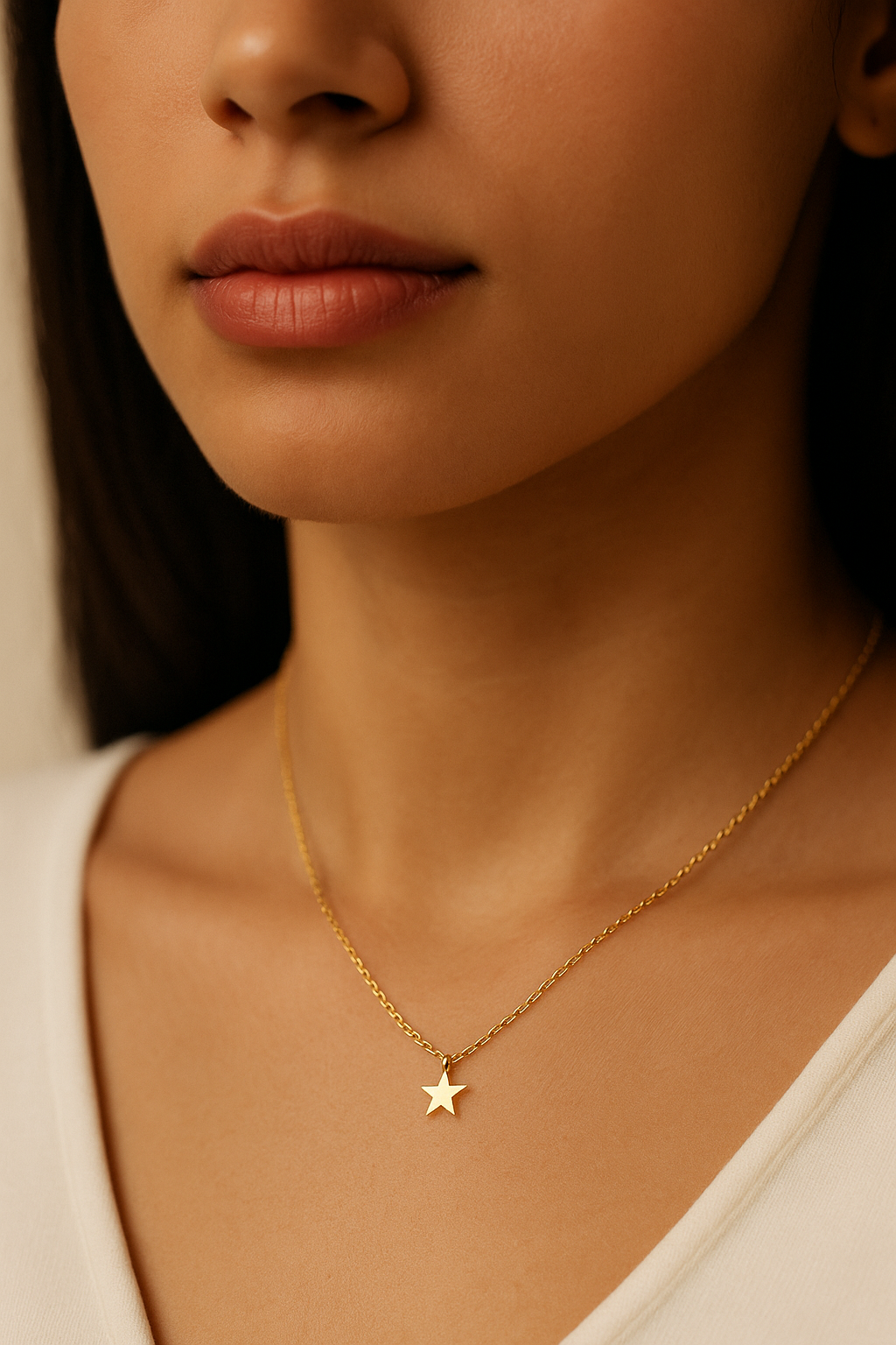 18K Gold Star Necklace - Noora & Co.