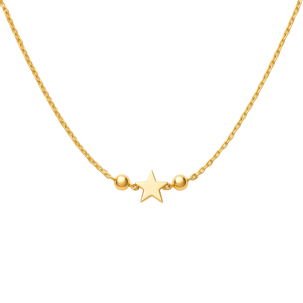 18K Gold Star Necklace - Noora & Co.