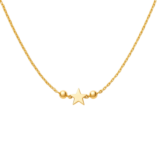 18K Gold Star Necklace - Noora & Co.