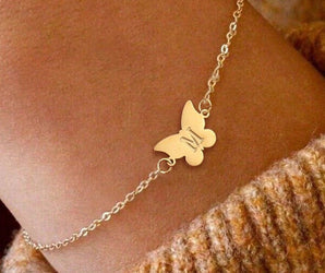 18K Gold Butterfly Bracelet - Noora & Co.