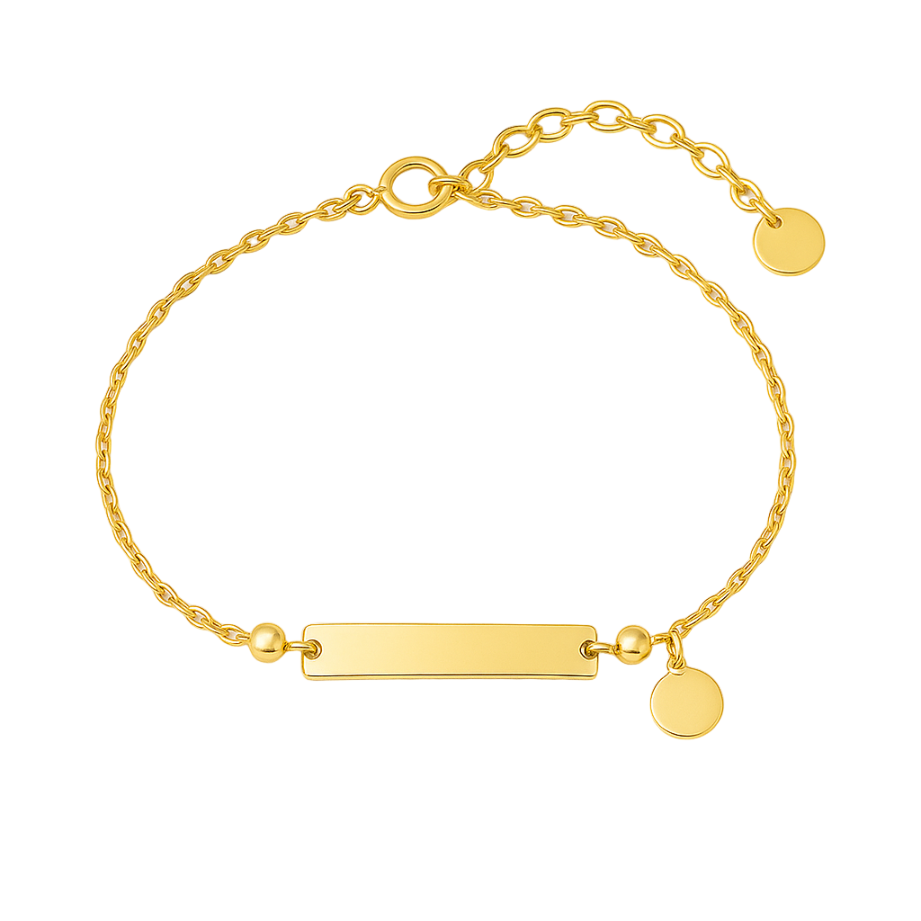 18K Gold ID Bracelet - Noora & Co.