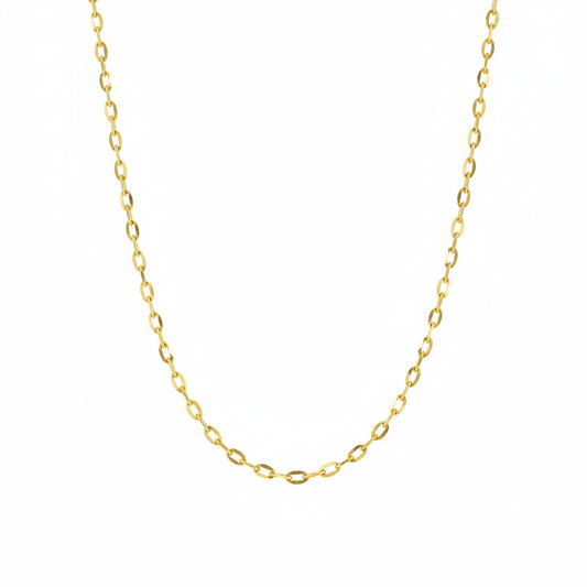 18K & 21K Gold Cable Cut Chain – Timeless Strength and Shine - Noora & Co.