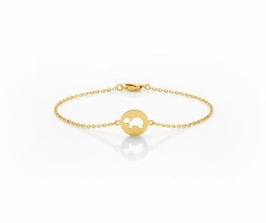 18K Gold Baby Turtle Bracelet