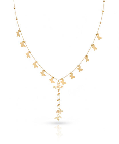 18K Gold Butterfly Charm Necklace - Noora & Co.