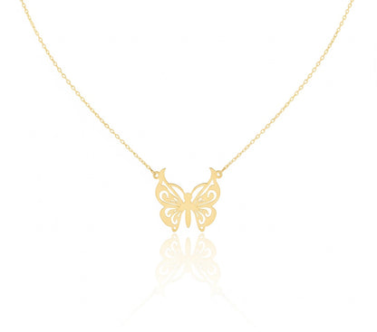 18K Gold Butterfly Necklace - Noora & Co.