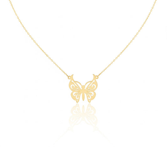 18K Gold Butterfly Necklace - Noora & Co.
