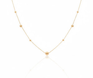 18K Gold Ball Necklace - Noora & Co.