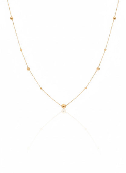 18K Gold Ball Necklace - Noora & Co.