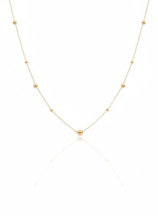 18K Gold Ball Necklace - Noora & Co.