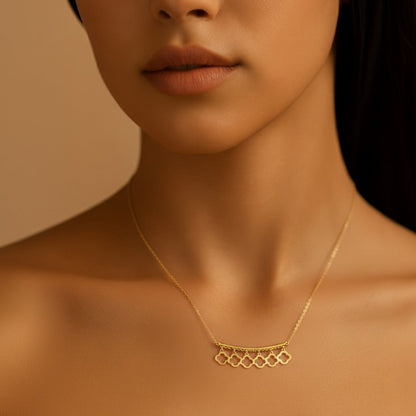 18K Gold Line Necklace - Noora & Co.