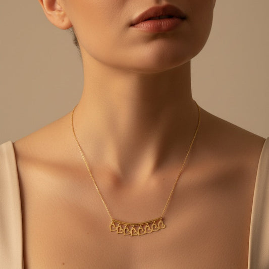 18K Gold Line Necklace - Noora & Co.