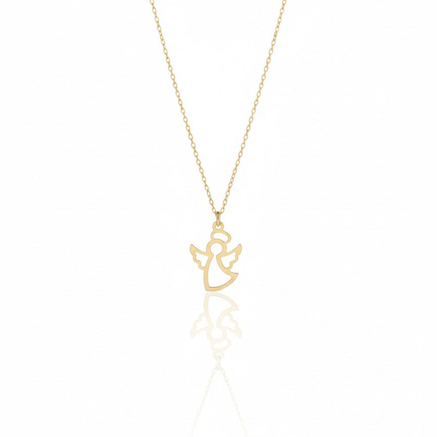 18K Gold Angel Necklace - Noora & Co.