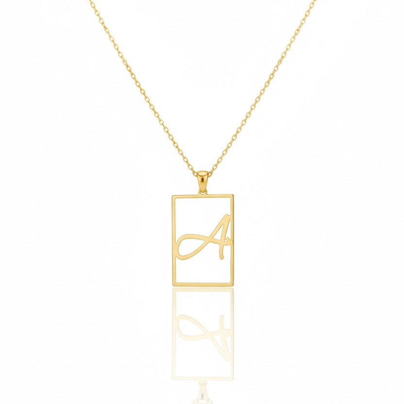 18K Gold Letter Necklace - Noora & Co.