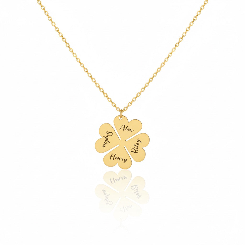 18K Gold Family Necklace - Noora & Co.