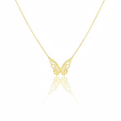 18K Gold Butterfly Necklace - Noora & Co.