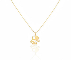 18K Gold Elephant Necklace - Noora & Co.