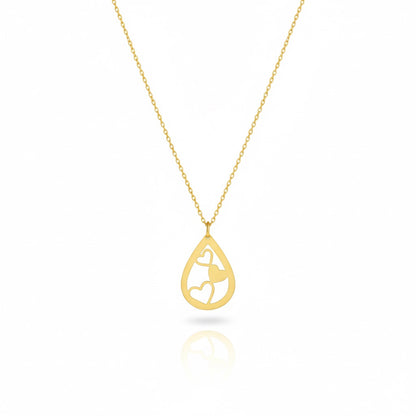 18K Gold Heart Necklace - Noora & Co.