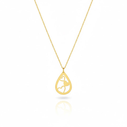 18K Gold Heart Necklace - Noora & Co.