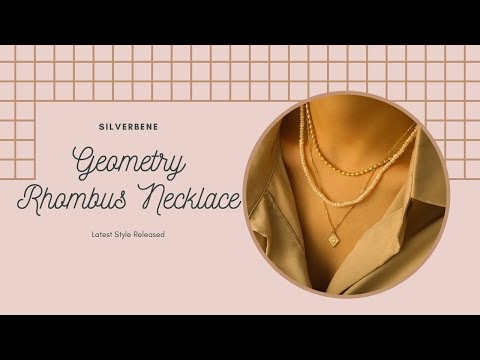 Holiday Geometry Rhombus 925 Sterling Silver Necklace - Noora & Co.